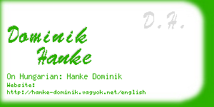 dominik hanke business card